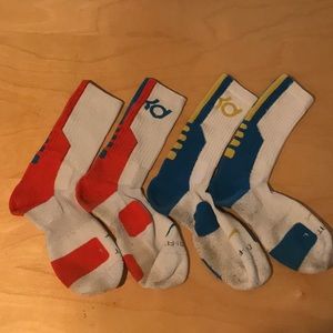Nike Elite KD Socks - Large - 2 Pairs